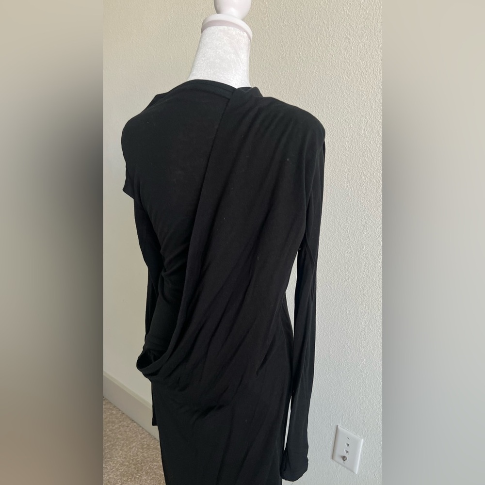 Ann Demeulemeester Black Wool blend Long Sleeve Dress - Picture 11 of 15